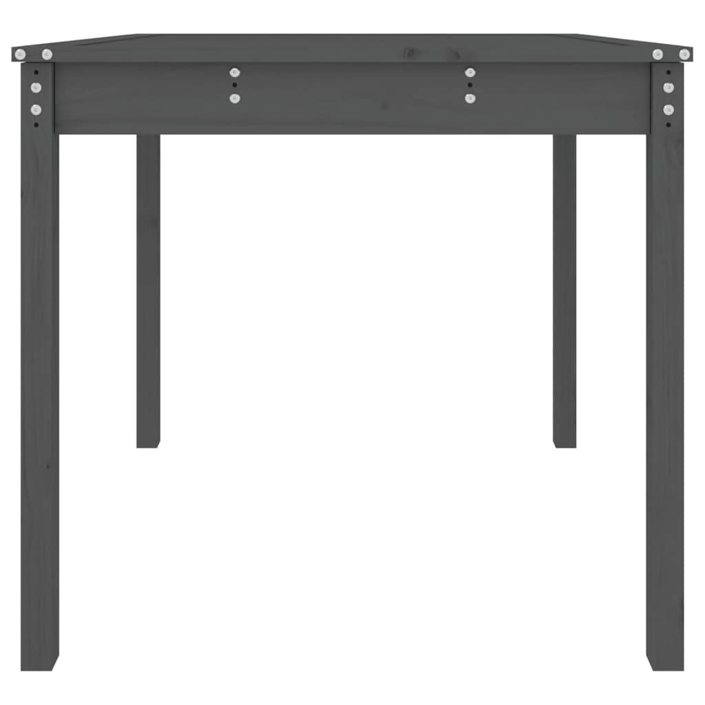 ComfortXL - Table de Repas de Jardin Grise 82,5x82,5cm en Bois de Pin Massif pour Balcon ou Terrasse – ComfortXL Outdoor Living - Image 5