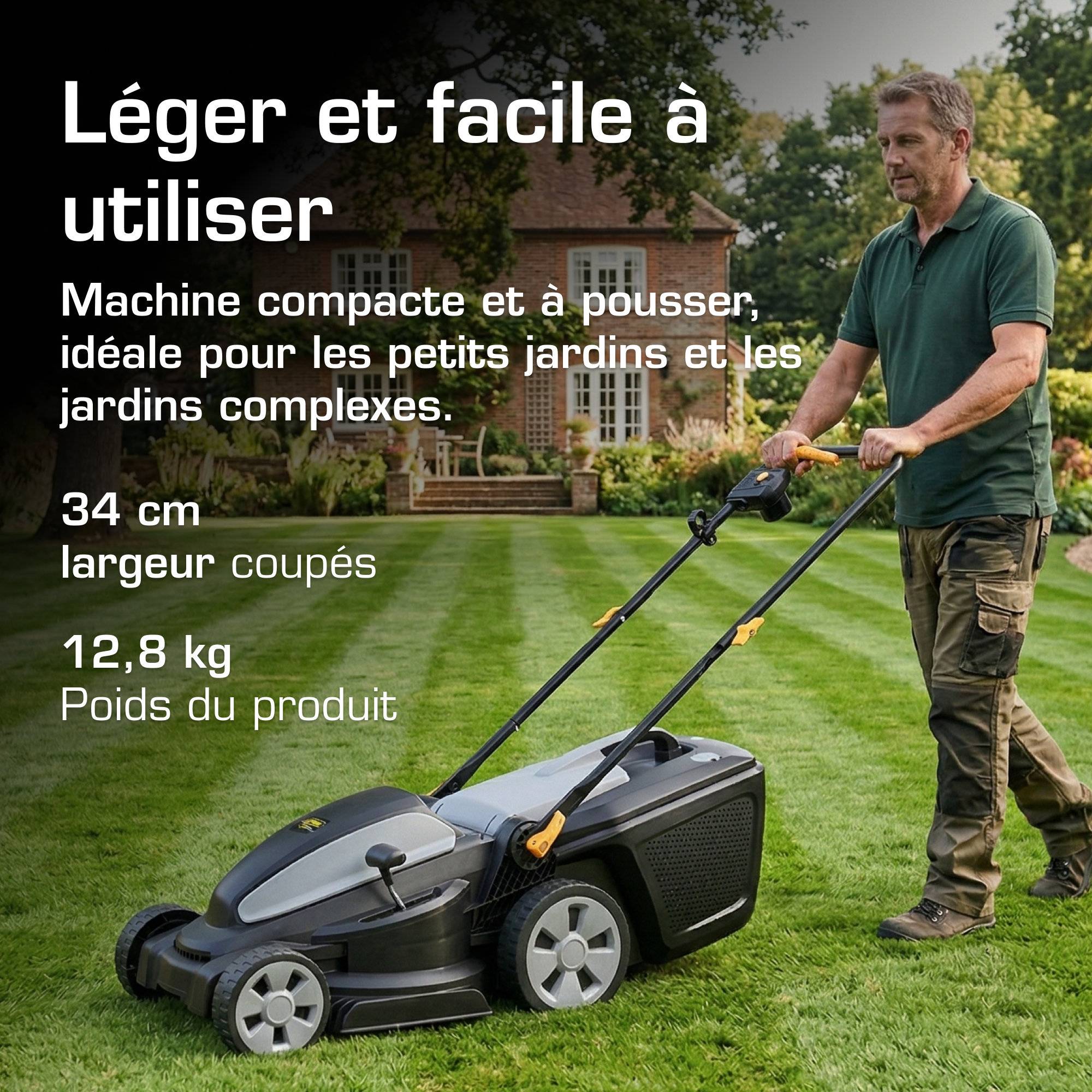 Alpina - Tondeuse électrique AL1 34 E, 1200 W, 34 cm - Alpina - Image 2