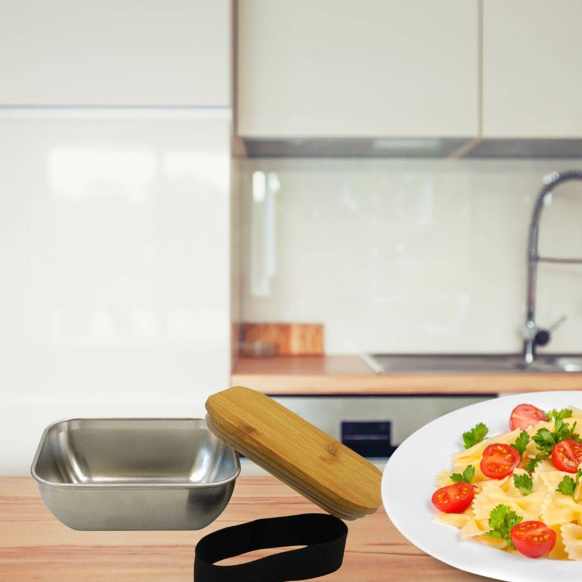 Lunch box inox pour micro-ondes de 700 ml Fackelmann - Image 2