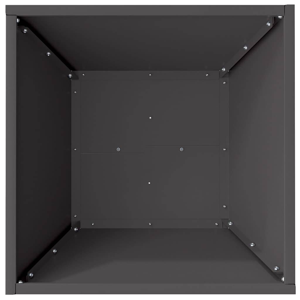 Cache-pot de jardin 5 pcs | Bac à fleurs Noir 40 x 40 x 15 cm - Image 8