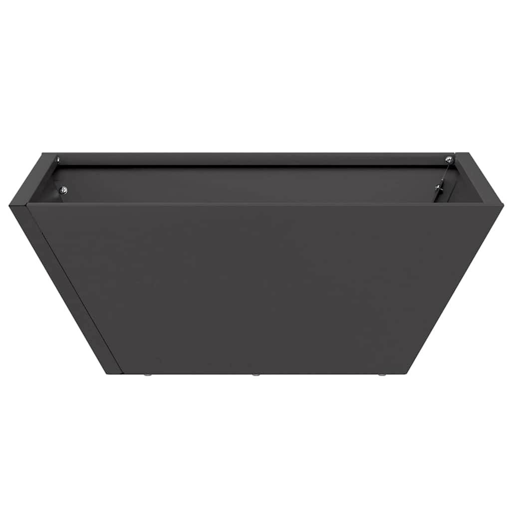 Cache-pot de jardin 5 pcs | Bac à fleurs Noir 40 x 40 x 15 cm - Image 6