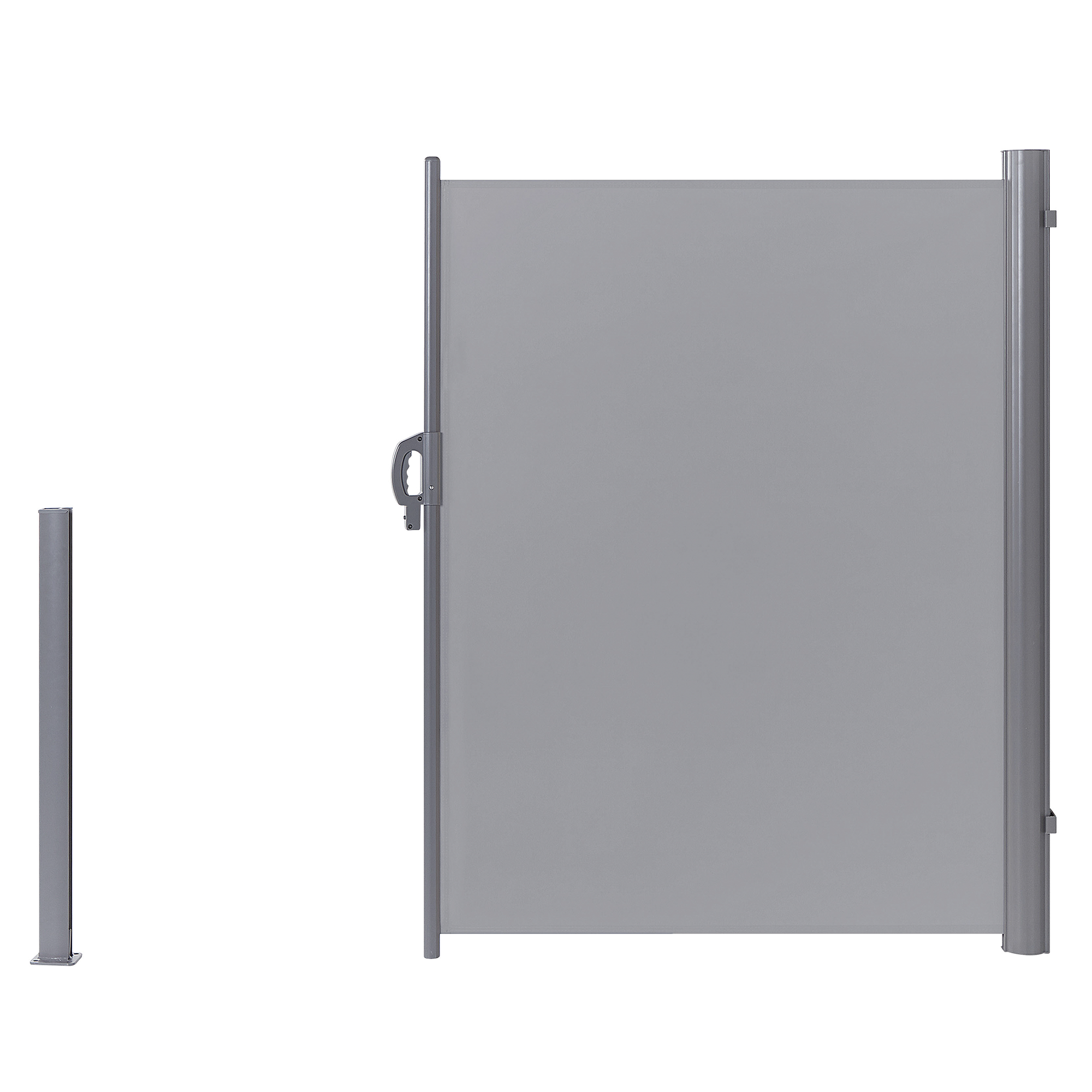 Beliani - Auvent latéral Tissu Gris clair DORIO - Beliani - Imagen 5