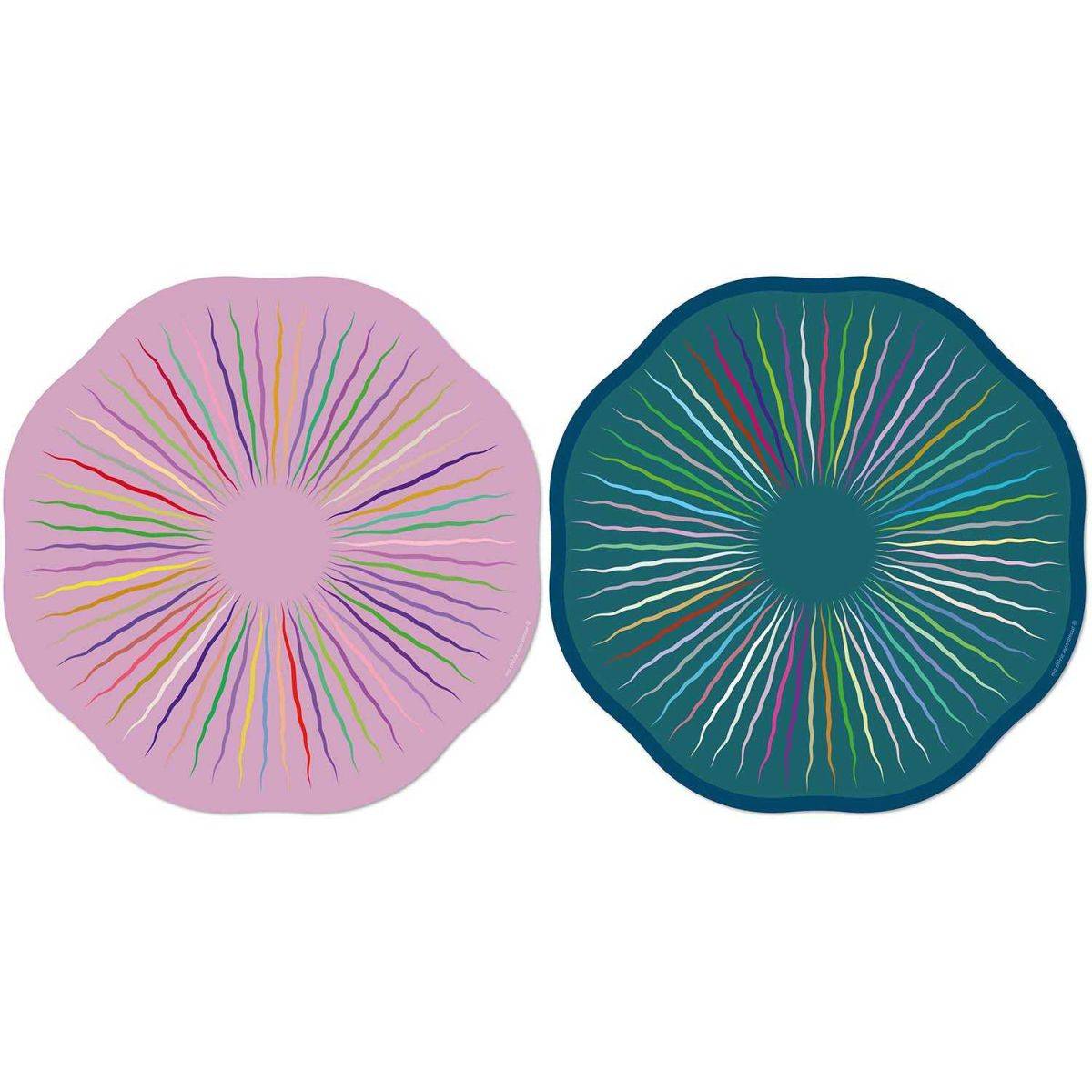 Set de table en vinyle 38 cm Sunrise Lot de 2 sets de table motifs assortis - Imagen 1