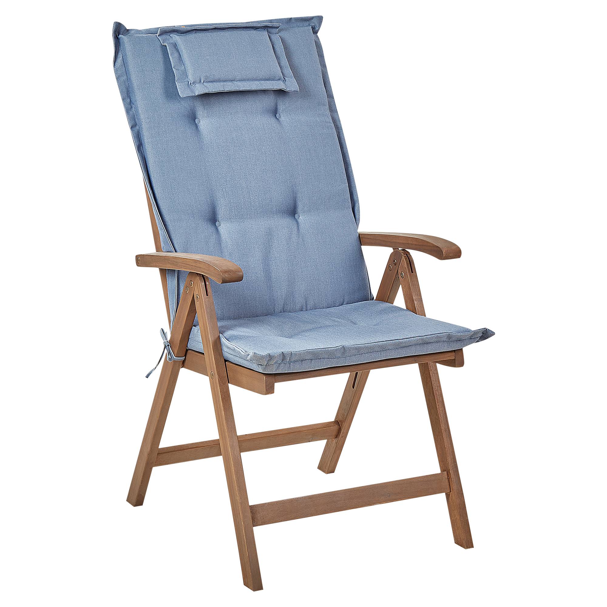 Beliani - Chaise de jardin Acacia Bleu AMANTEA - Beliani - Imagen 5