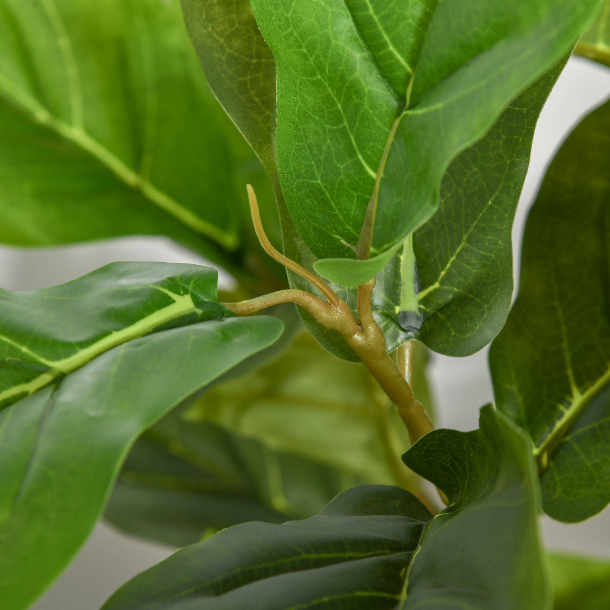 Ficus artificiel intérieur/extérieur, réaliste, 78 feuilles, 130cm - Image 9