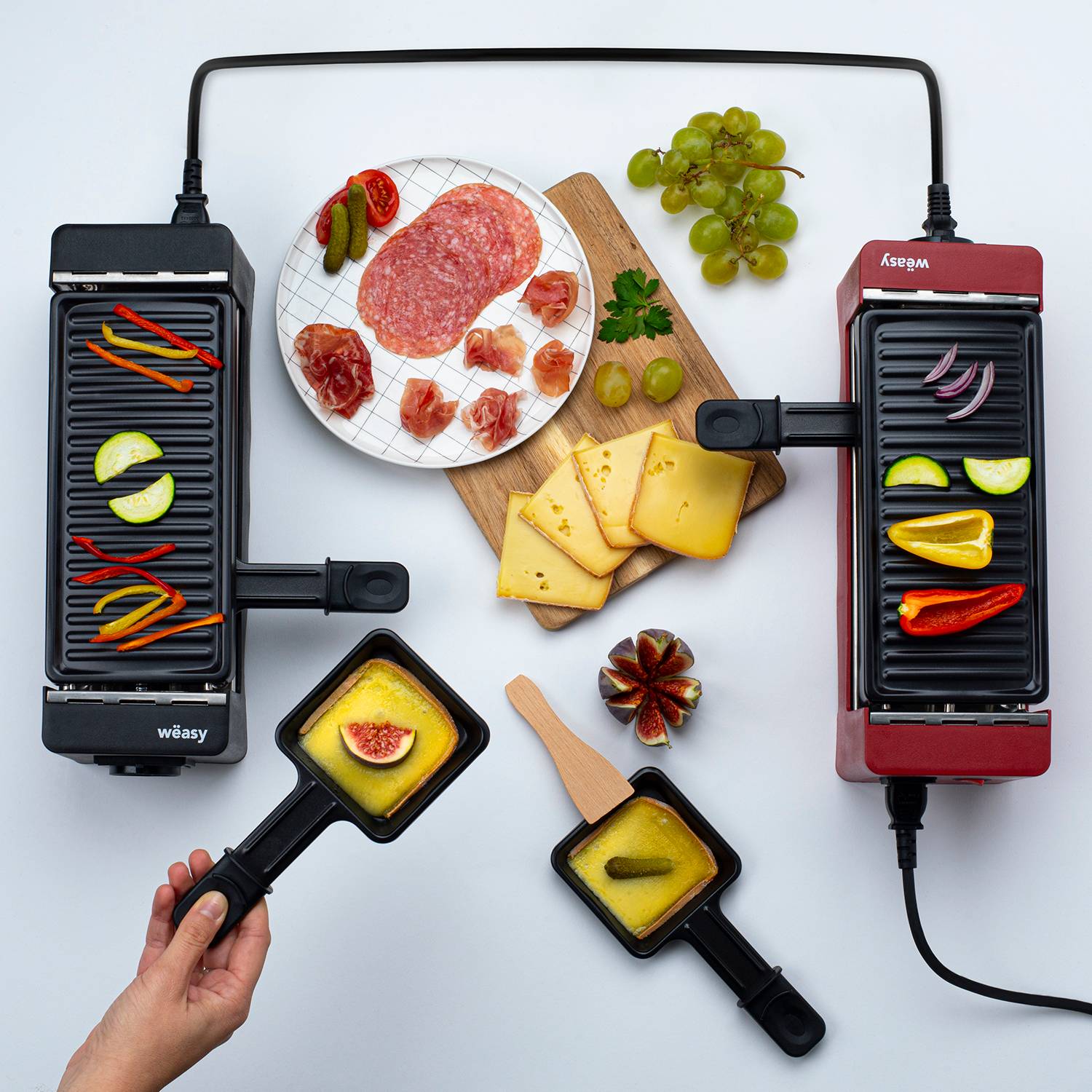 Appareil à raclette 2 personnes connectable - TAK12 Weasy - Imagen 7