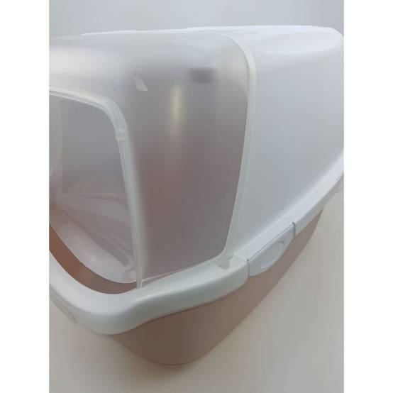 animallparadise - Maison de toilette Cathy Easy clean rose clair 40 x 56 x H40 cm pour chat - Image 4