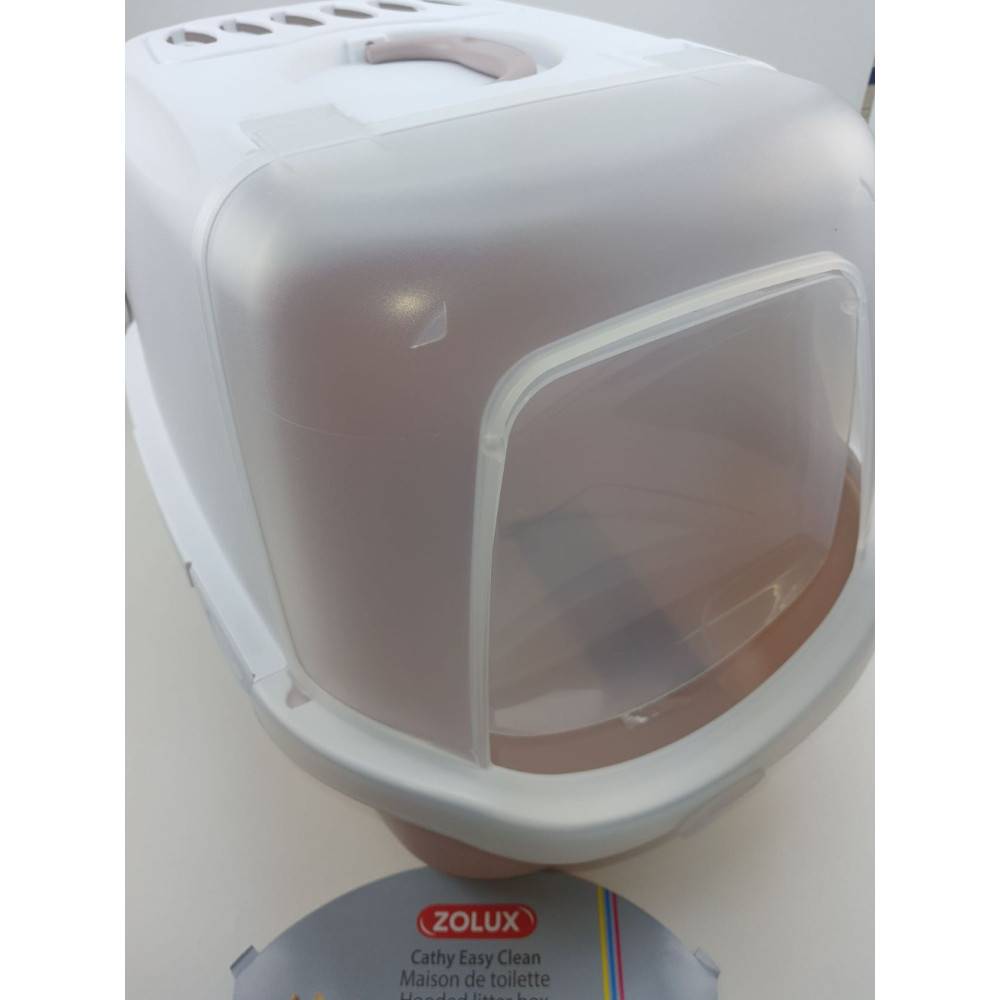 animallparadise - Maison de toilette Cathy Easy clean rose clair 40 x 56 x H40 cm pour chat - Imagen 3