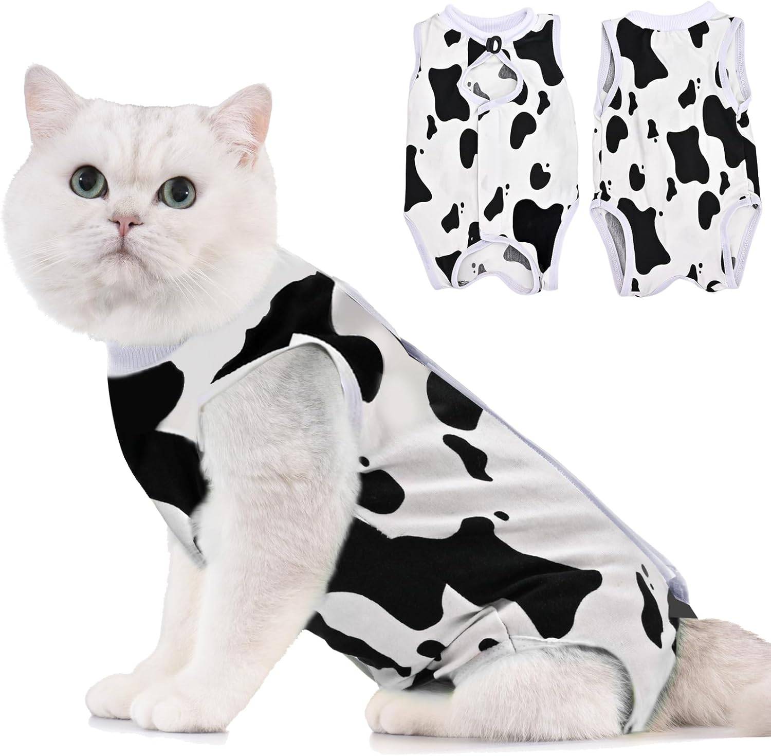 Combinaison de Récupération pour Chat Anti Léchage Vache S