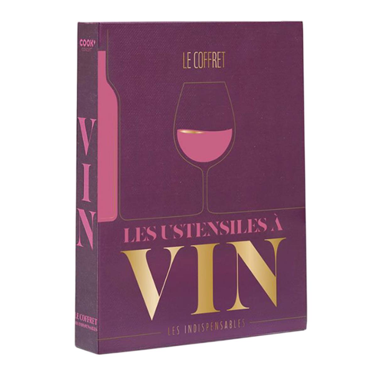 Cook Concept - Coffret Vin 5 Pièces "Livre" 18cm Violet - Image 1