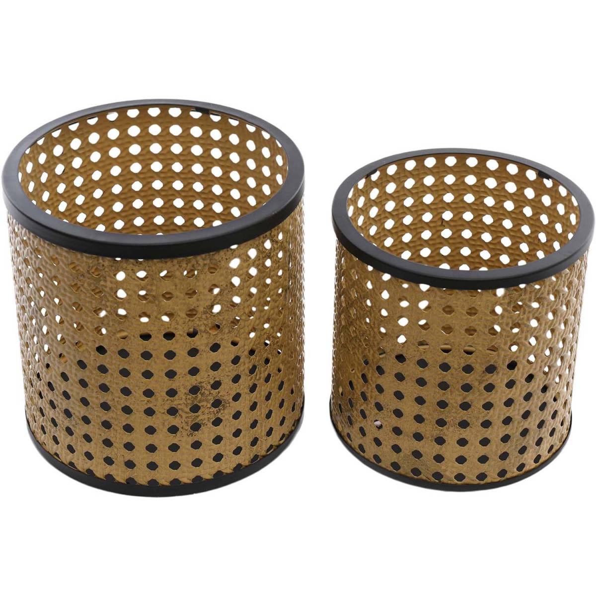 Sil - Photophores en fer Canage (Lot de 2) Sil