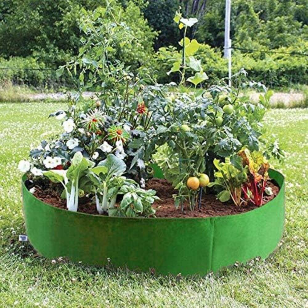 Sac de Culture  en Tissu Non Tissé - Bac Jardin surélevé Vert - Image 5