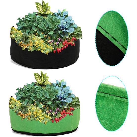 Sac de Culture en Tissu Non Tissé - Bac Jardin surélevé Vert - Image 4