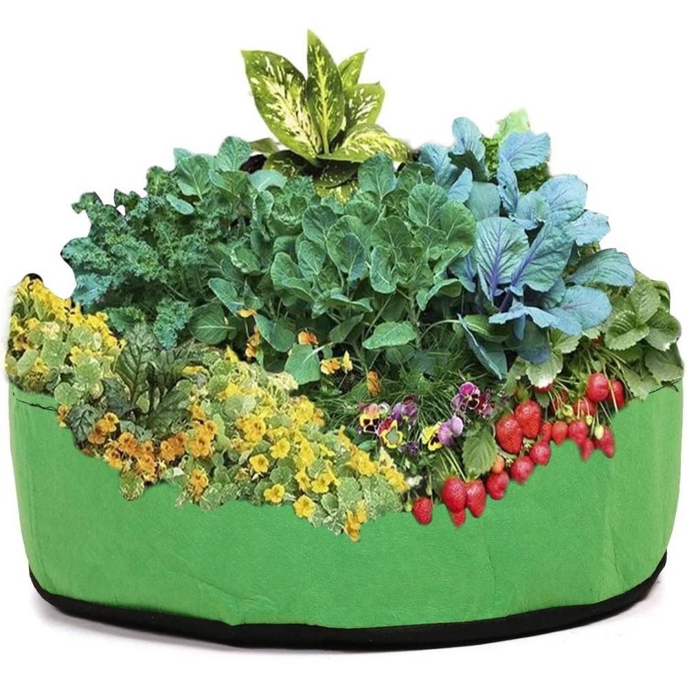 Sac de Culture  en Tissu Non Tissé - Bac Jardin surélevé Vert - Image 3