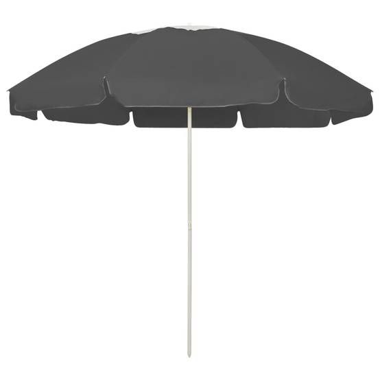 Parasol de plage 240 cm anthracite - Imagen 1
