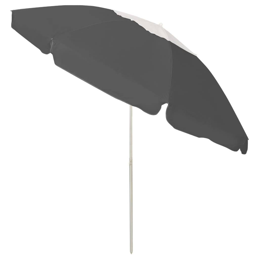 Parasol de plage 240 cm anthracite - Imagen 3