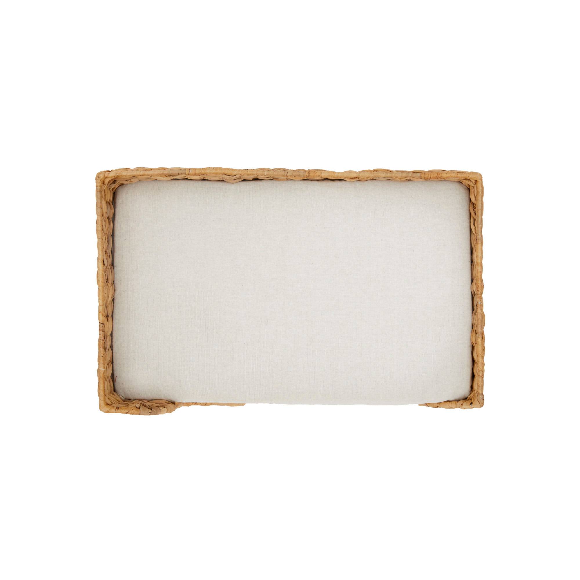 Lit surélevé en osier avec coussin lavable pour chat ou petit chien - Image 6