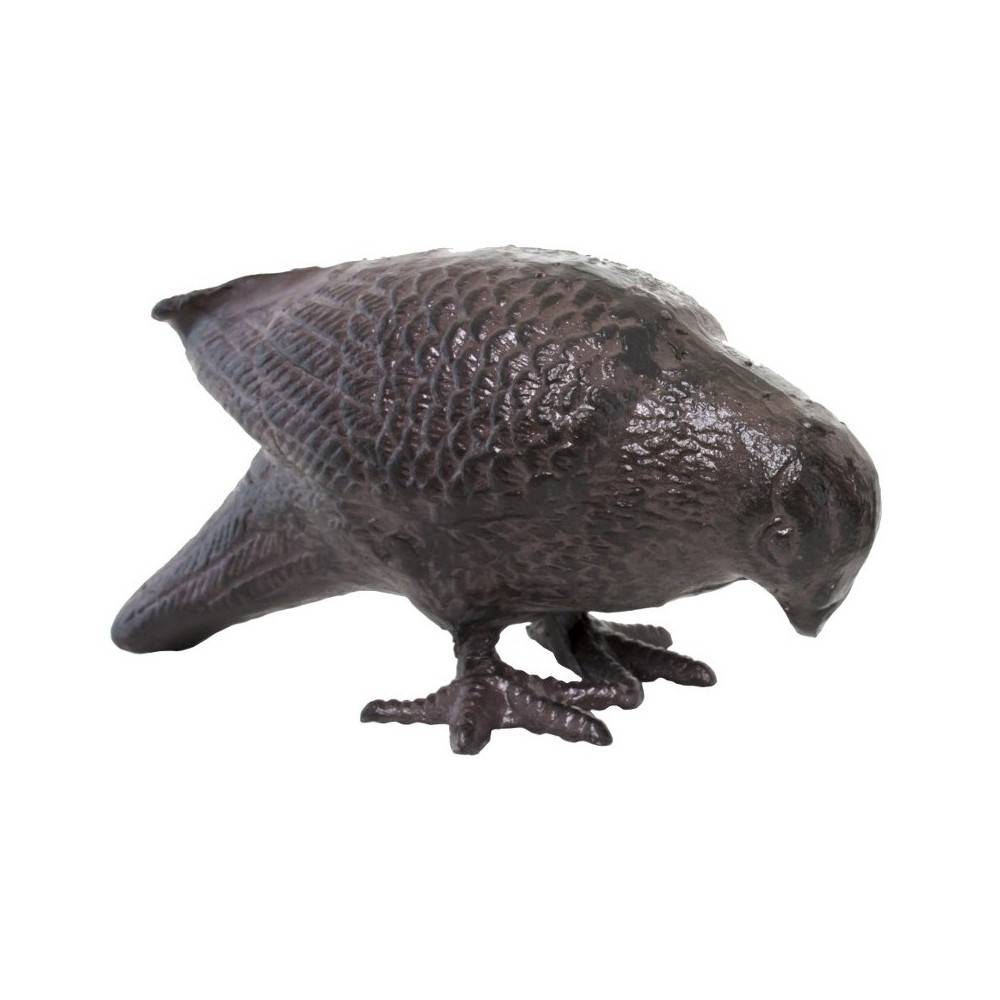 Pigeon en fonte marron 19 x 8 x 9 cm Chemin de campagne - Imagen 1