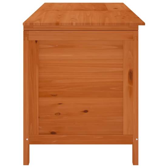 Malle de Rangement pour Terrasse Bois de Sapin Massif Robuste et Durable Marron 150 cm – ComfortXL Outdoor Living - Image 5