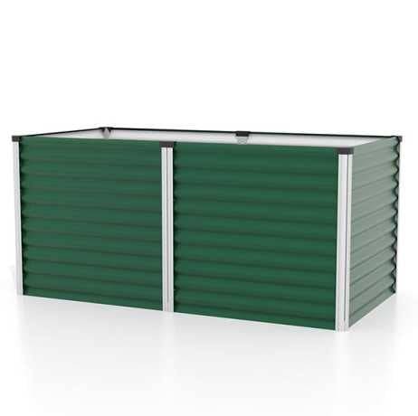 Vitavia - Carré potager Linus 858 – bac de culture Zincalume H 86 cm, Couleur Vert/Aluminium - Image 6
