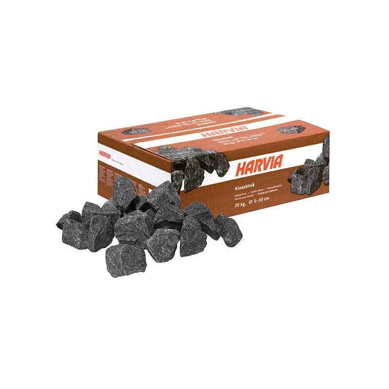 Harvia - Pierres pour poêle électrique Harvia 20kg Ø 10-15 cm - Image 1