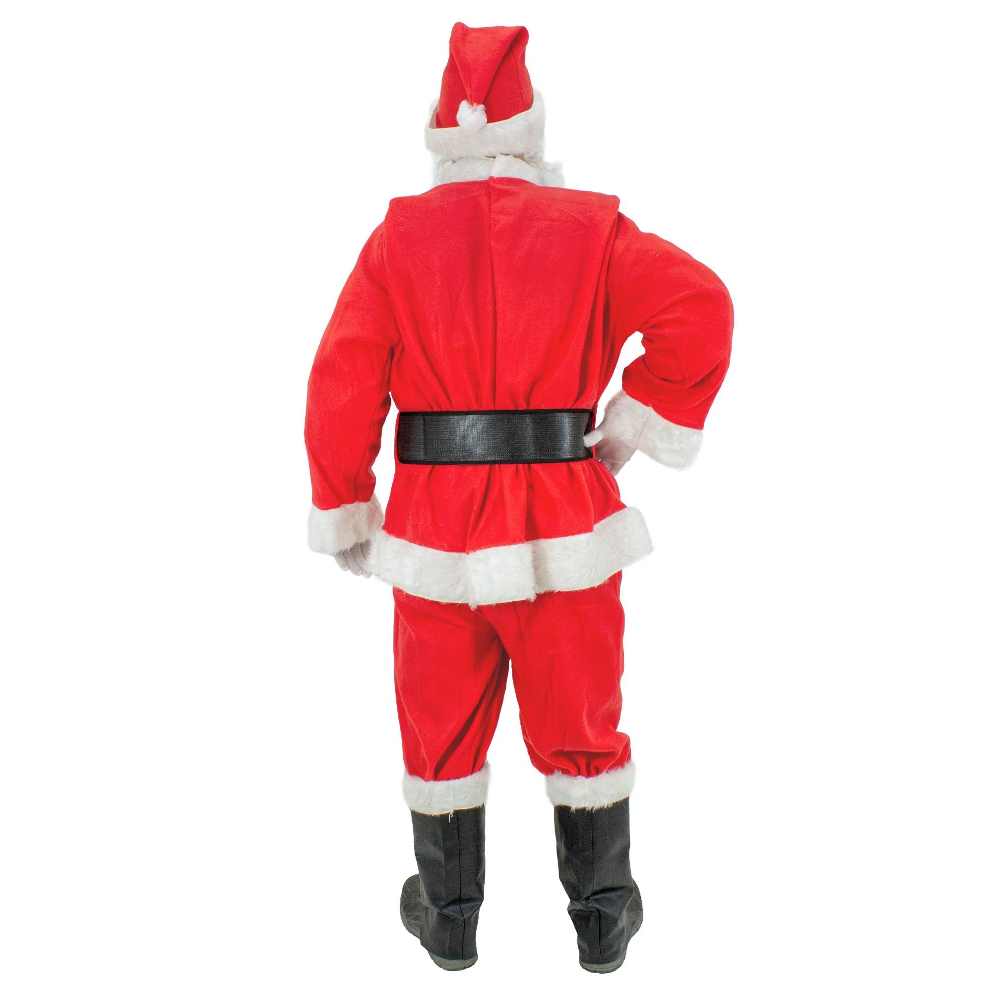 Ecd-Germany - Costume de Père Noël rouge 7 pcs costume de déguisement adultes/hommes de Noël - Imagen 2