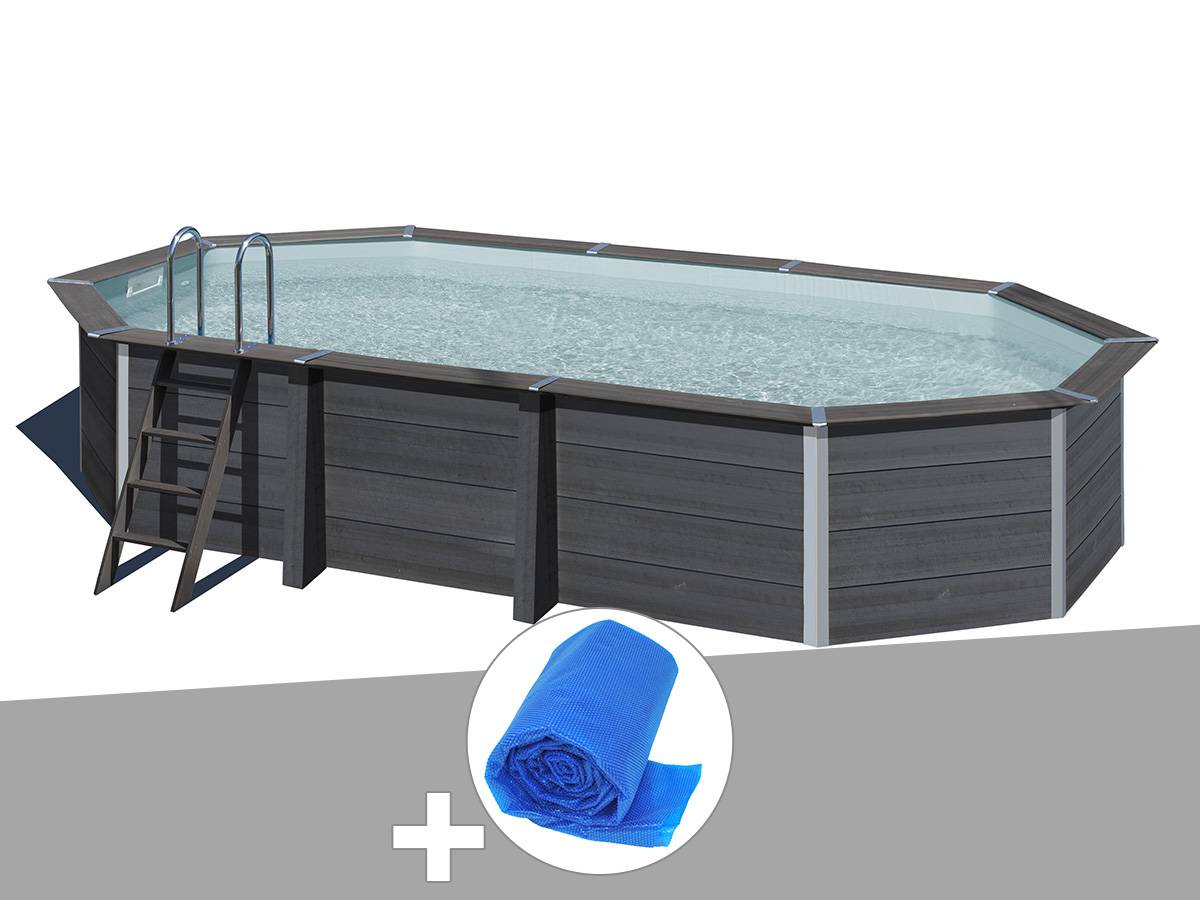 Gré - Kit piscine composite Gré Avant-Garde ovale 6,64 x 3,86 x 1,54 m + Bâche à bulles