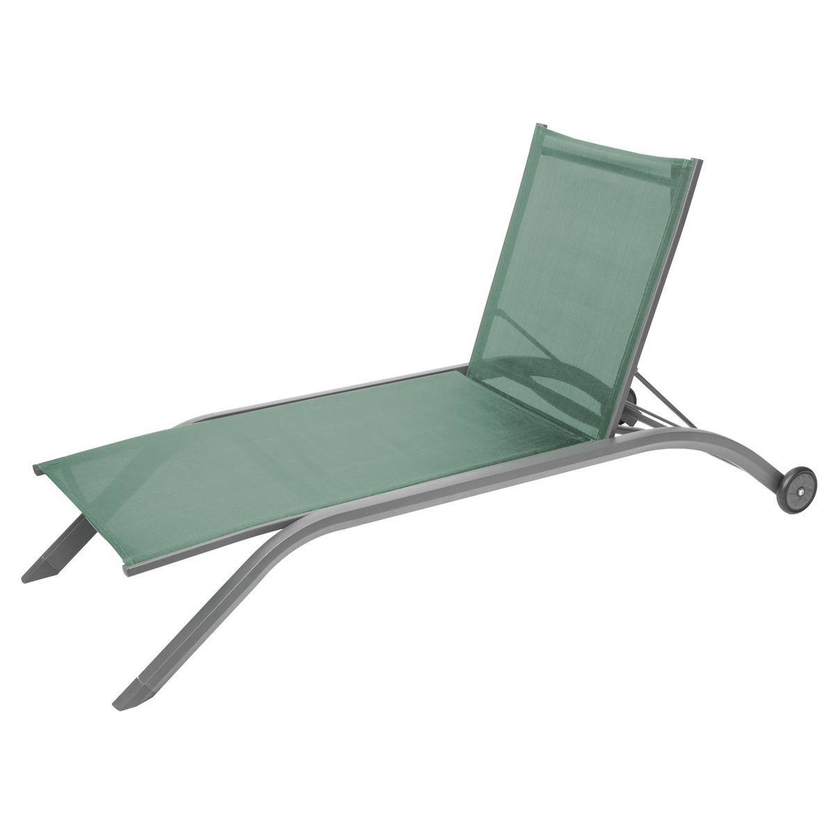 Hesperide - Transat "Milenio" vert olive & graphite 2 roues en aluminium traité époxy Hespéride - Imagen 2