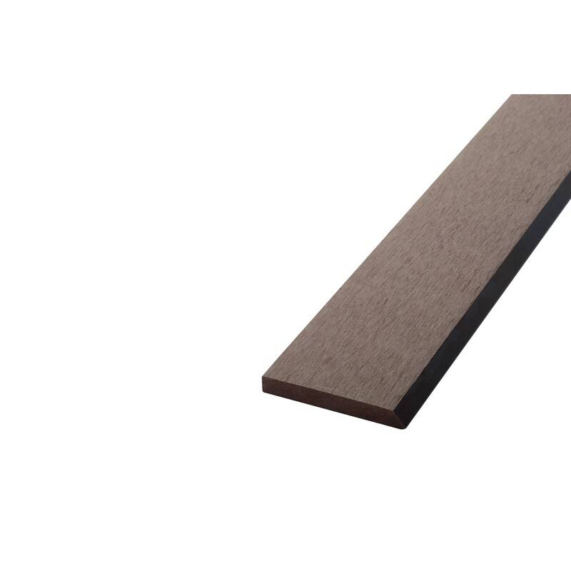 Bardage ajouré bois composite - Coloris - Chocolat, Epaisseur - 1cm, Largeur - 7.5 cm, Longueur - 270 cm