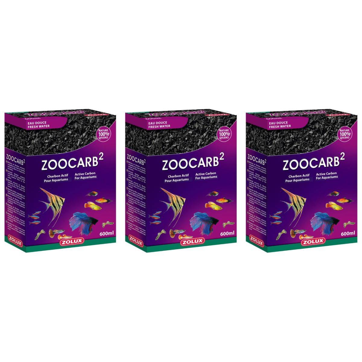 Zolux - Charbon Zoocarb 2 600 ml (Lot de 3) - Imagen 1