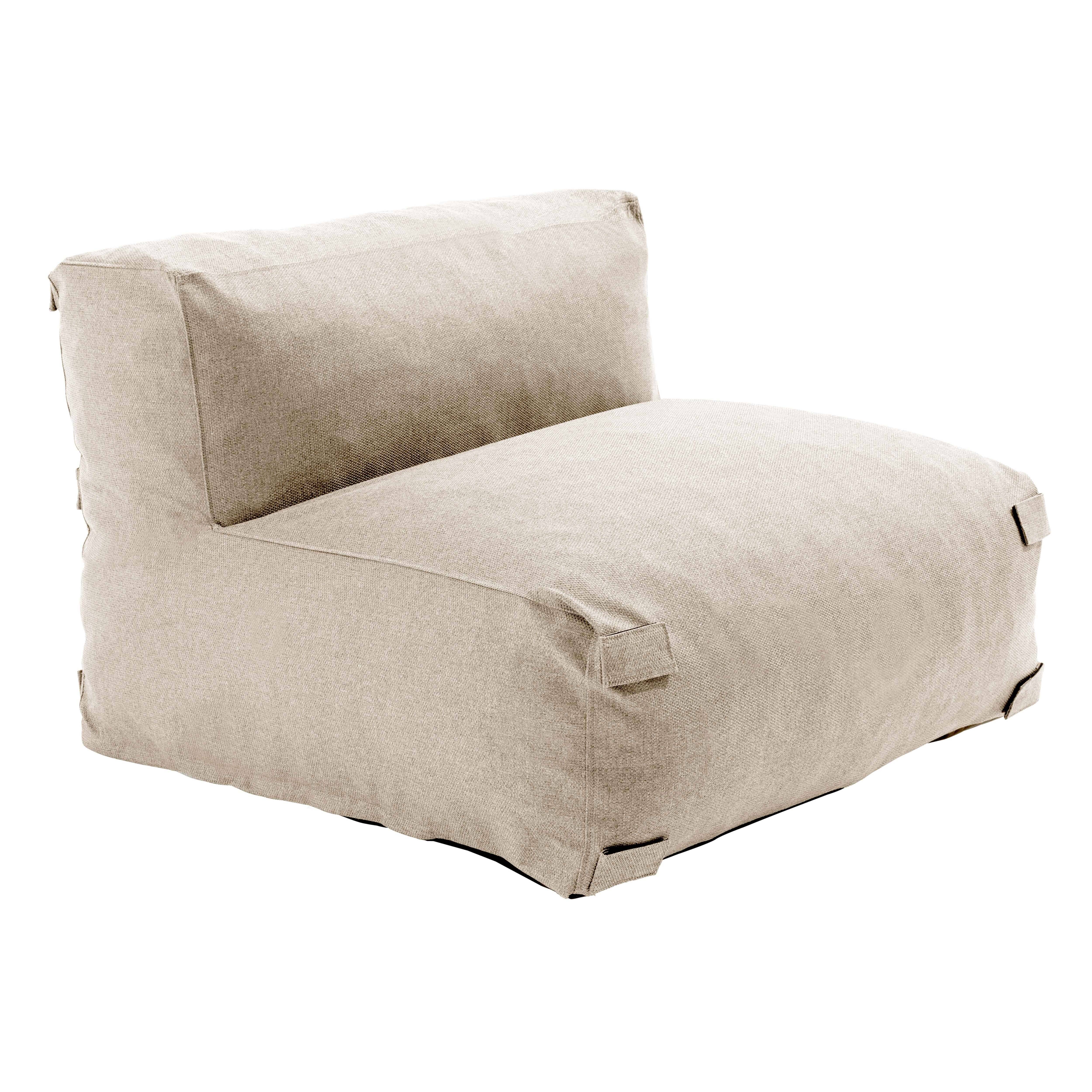 Oviala - Fauteuil de jardin pour canapé modulable beige Mixi - Oviala - Imagen 2