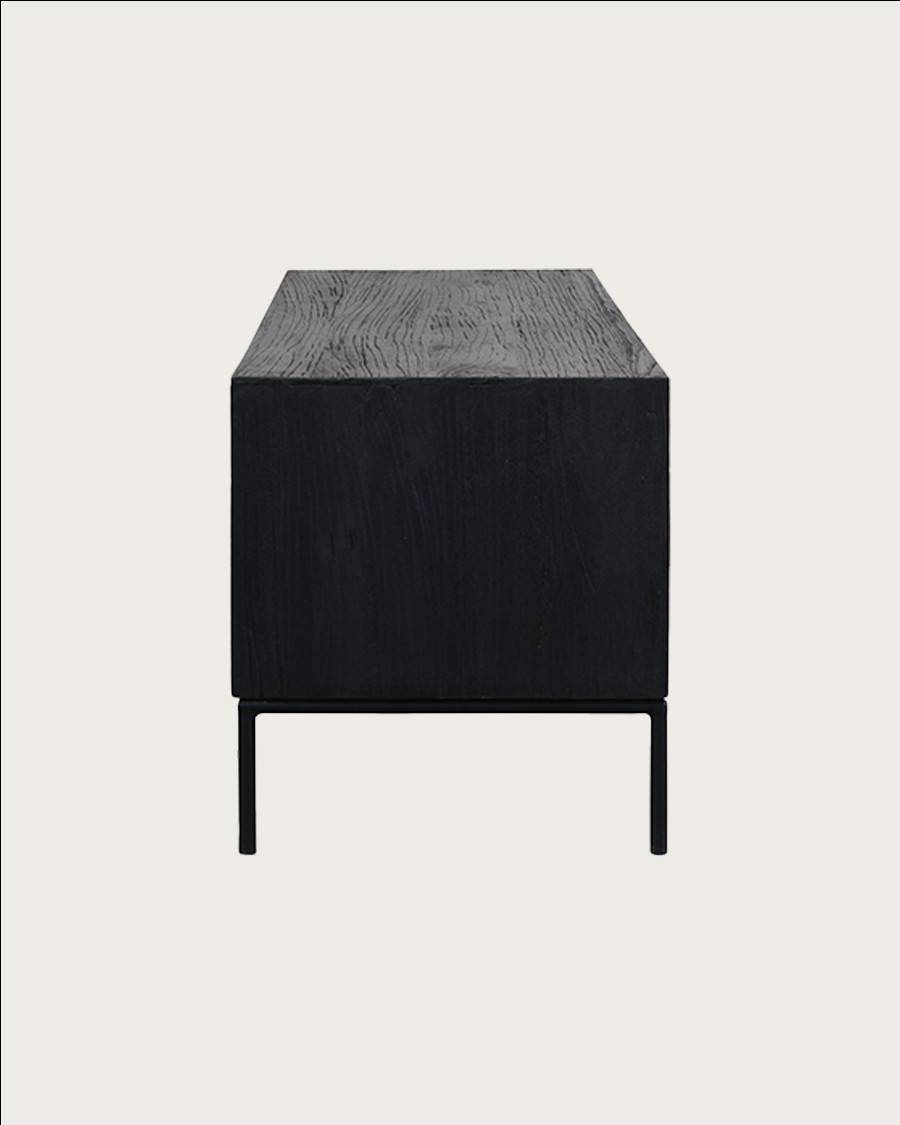 Indra - Meuble en teck recyclé bicolore 160 cm - UNIQKA - Imagen 7