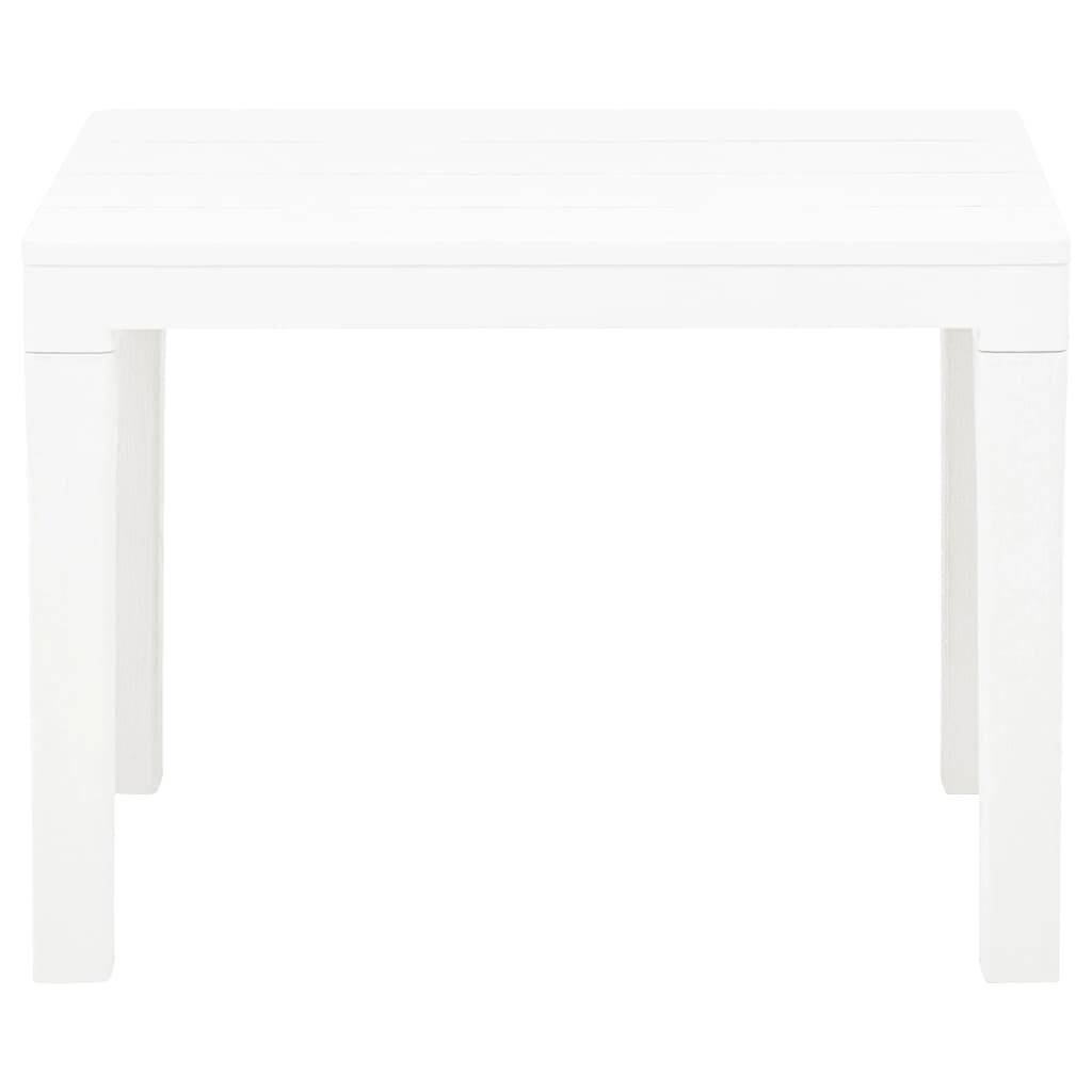 PANGIVO - Lot de 2 bancs de jardin plastique blanc 60 x 38.5 x 45 cm - PANGIVO - Image 3
