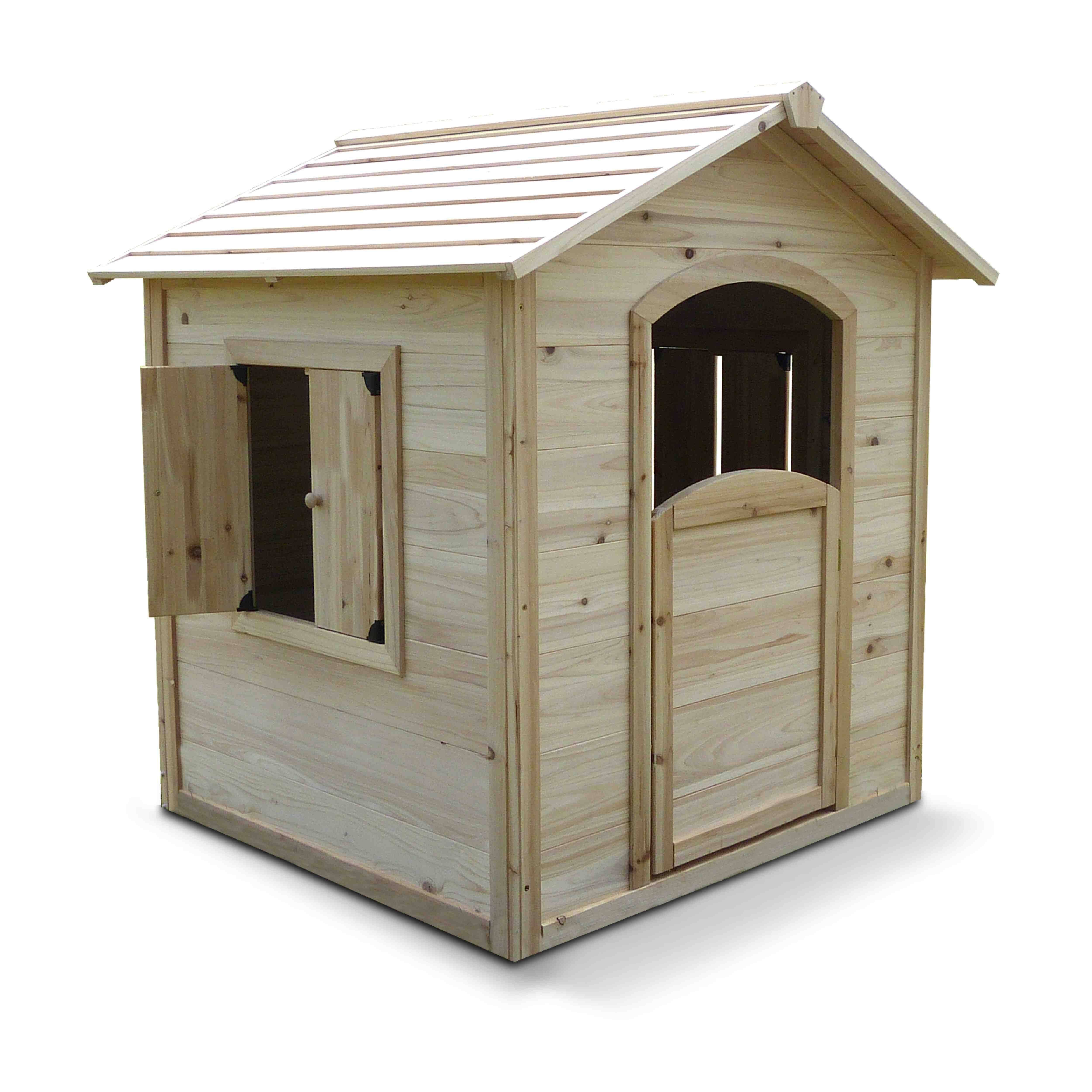 Oviala - Maisonnette en bois pour enfant 110 x 110 x 120 cm Gautier - Oviala - Imagen 1