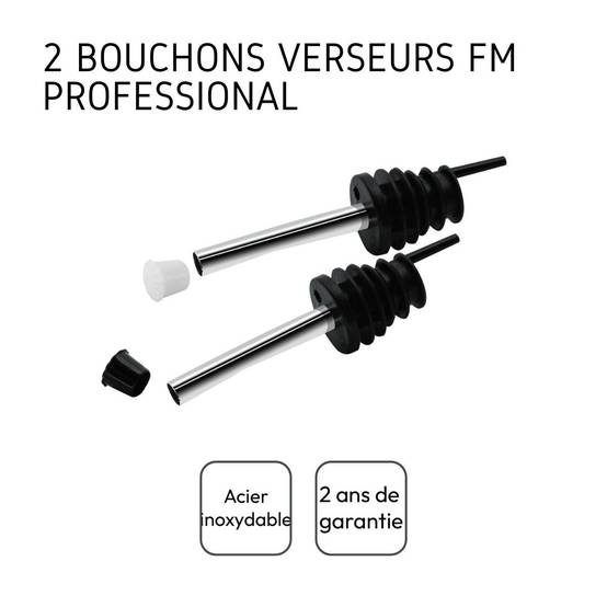 Lot de 2 becs verseurs pour bouteille Fackelmann - Image 4