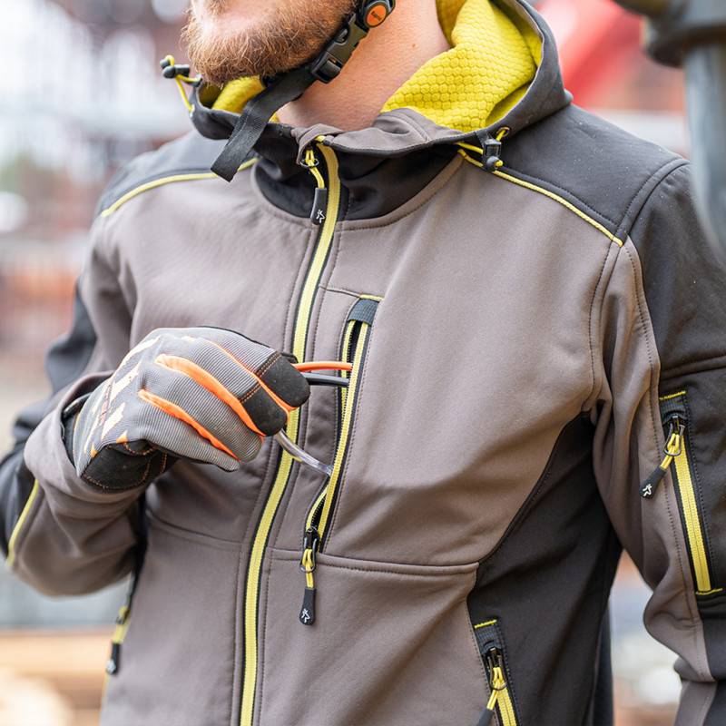 Kapriol - KAPRIOL Veste de travail Softshell Dynamic Gris/Noir - Taille: L - Image 3