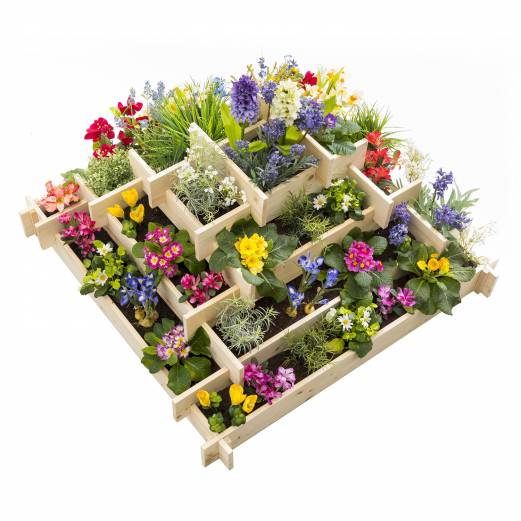 Carré potager pyramide KEO en bois 4 étages bac à fleurs 100 CM - Image 5