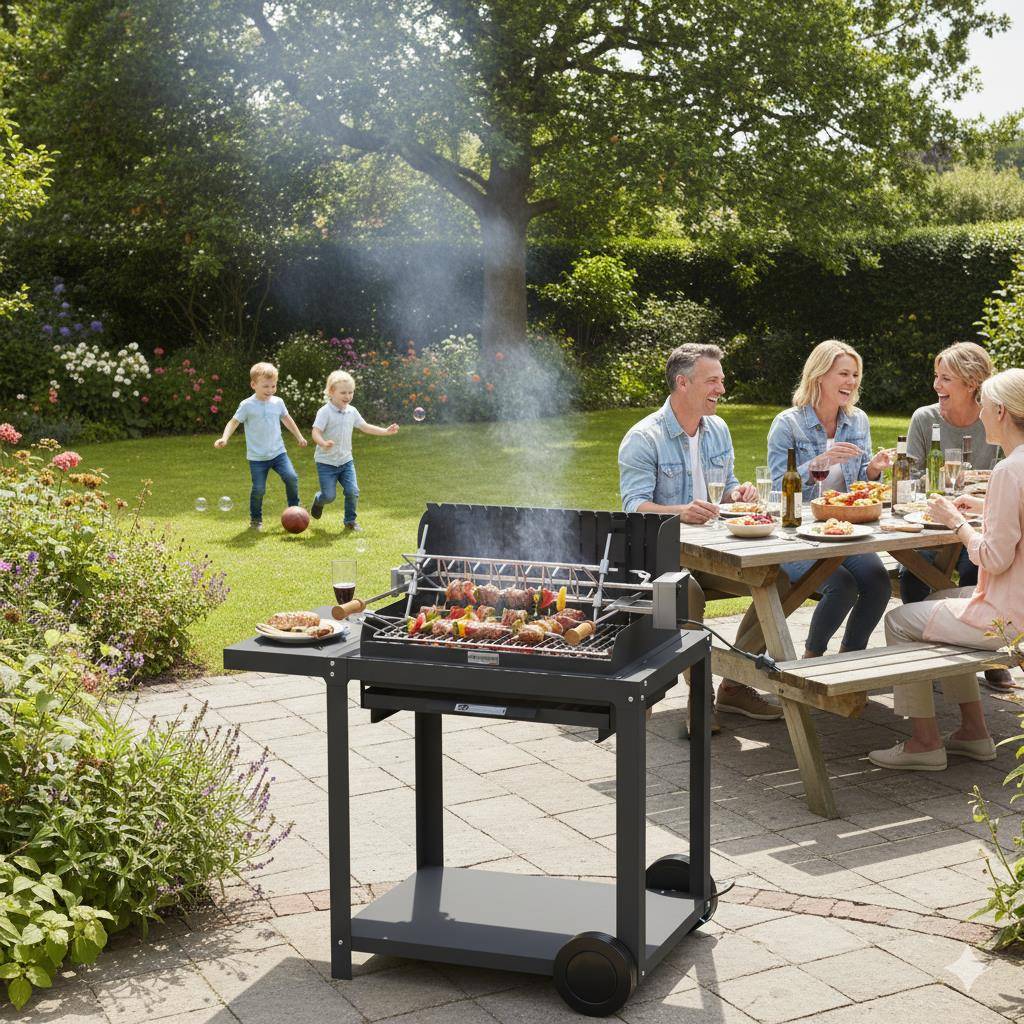 Le Marquier - Barbecue Mendy 54*32 Sur Chariot - Image 2
