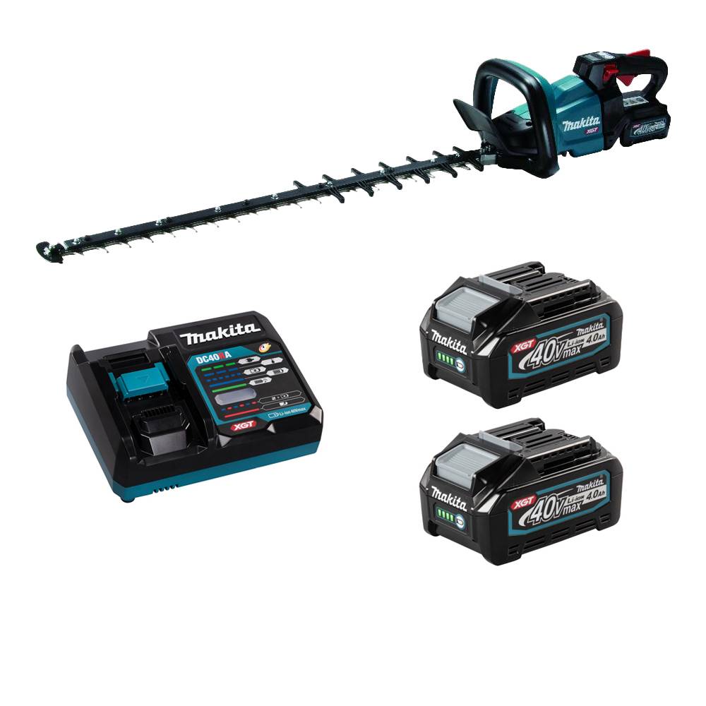 Taille-haie M 75 cm 40V max XGT - MAKITA - 2 batteries 40v 4.0Ah - chargeur - UH007GM201 - Image 1