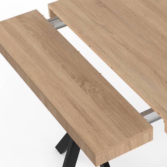 Table console extensible ALIX 10 personnes 235 cm design industriel - Image 7
