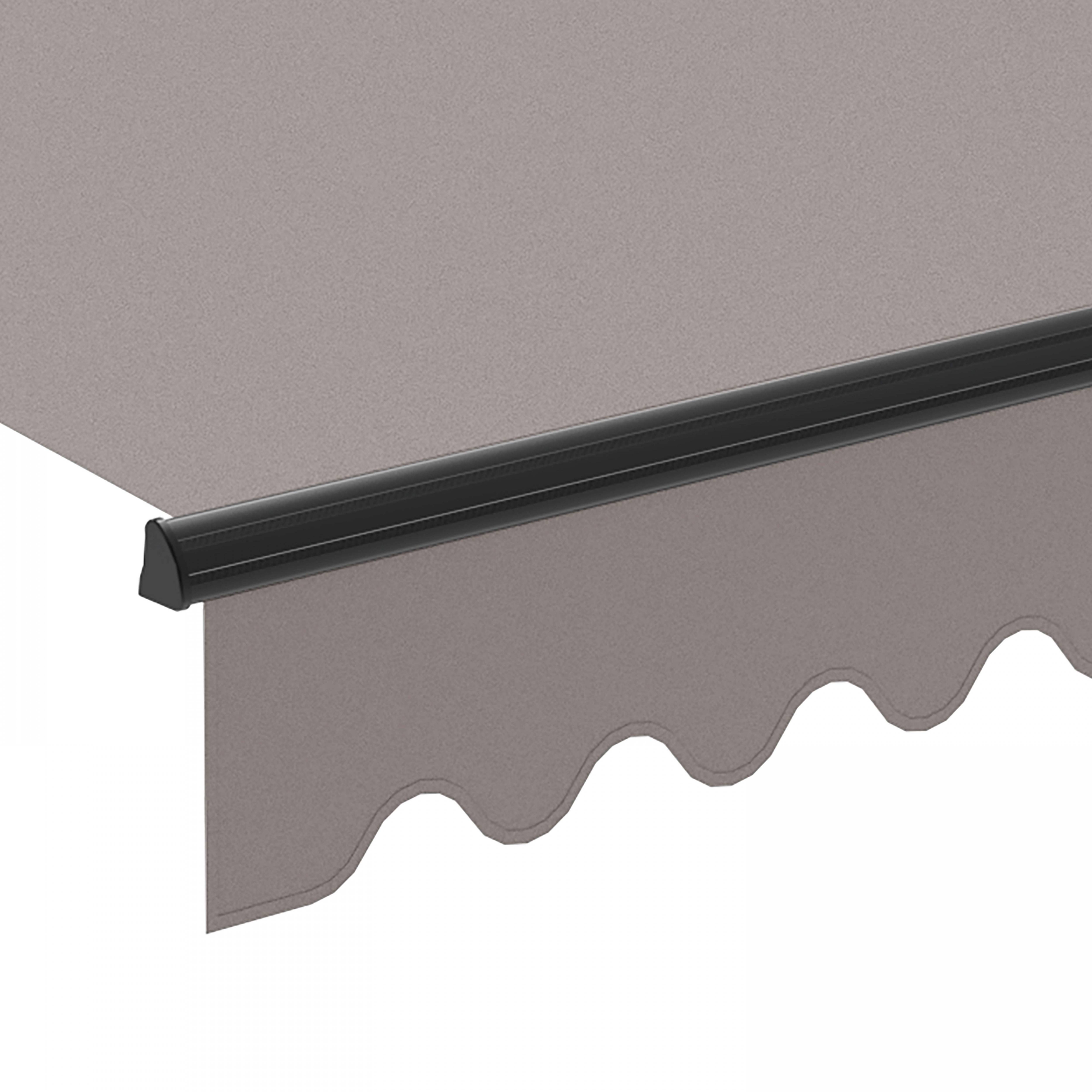 Oviala - Store banne électrique 4x3m en aluminium taupe Ouessant - Oviala - Imagen 6