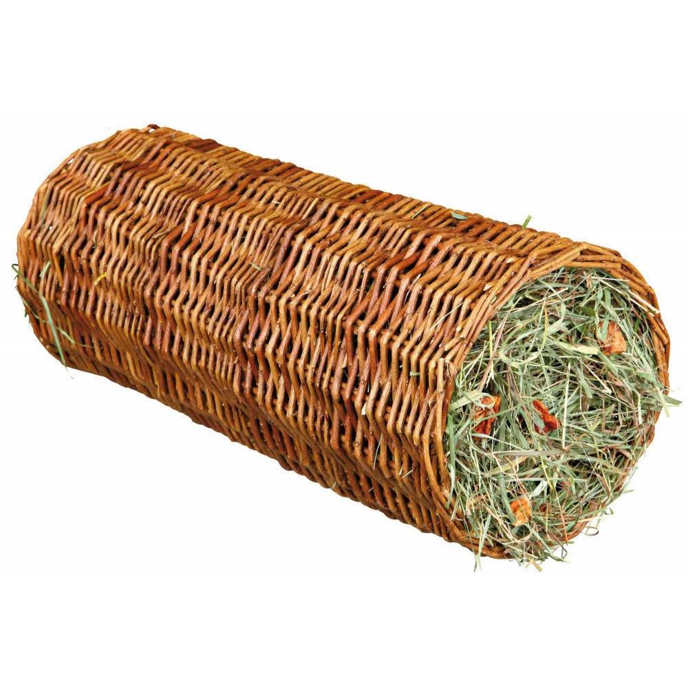 Trixie - Tunnel en osier avec foin ø 20 × 38 cm pour rongeur