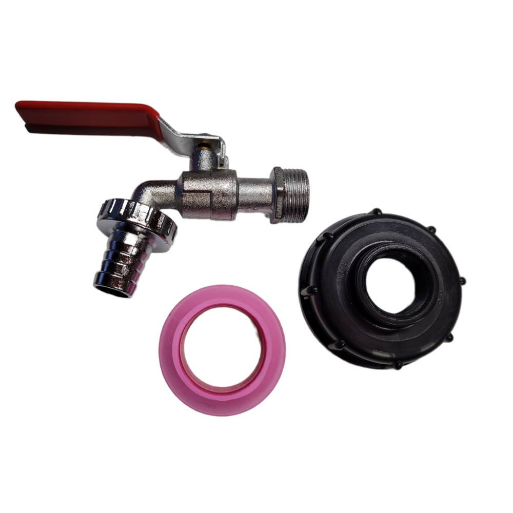 Robinet en laiton avec raccord (S60X6) pour cuve IBC - Imagen 2