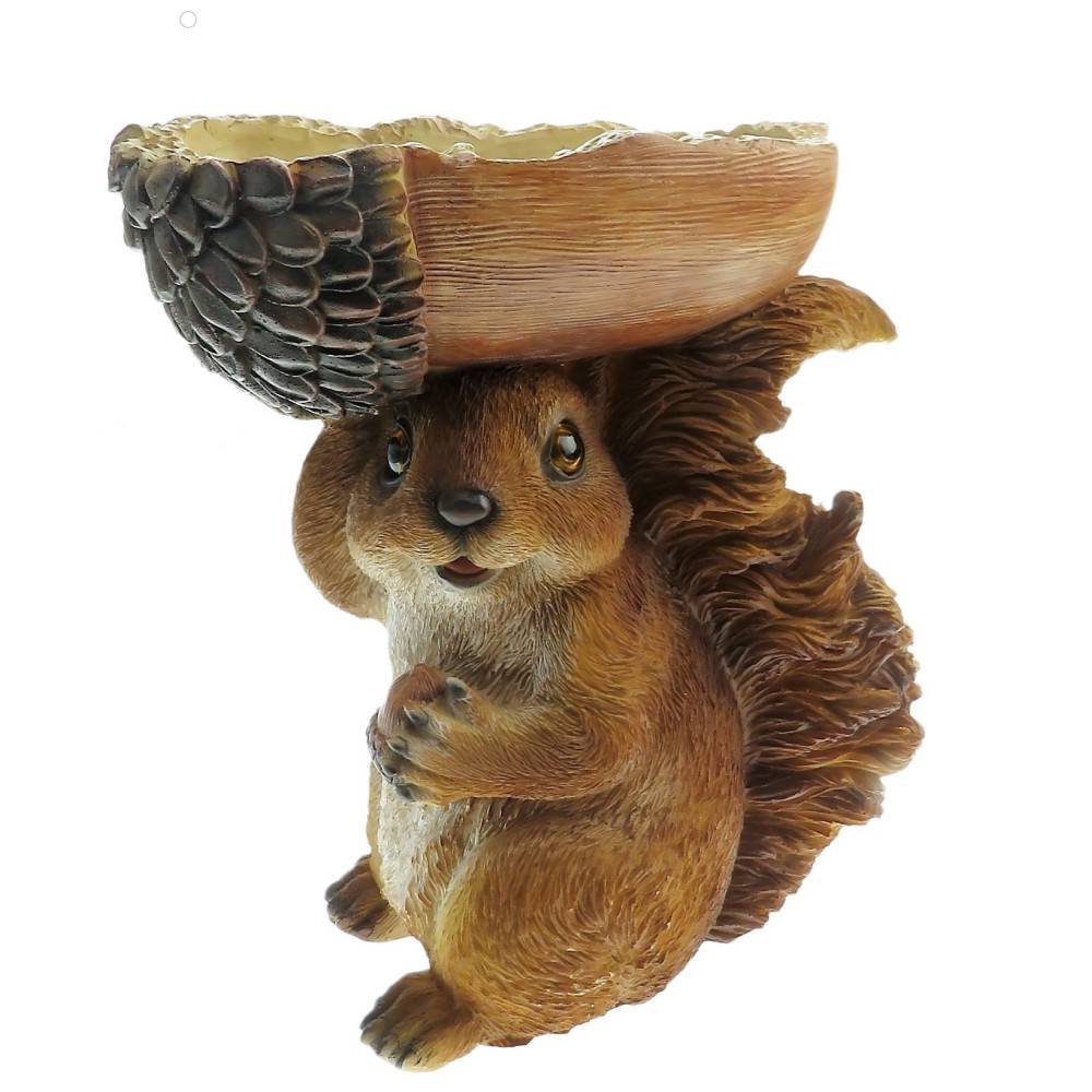 Mangeoire forme écureuil, hauteur 20 cm, oiseaux - Imagen 1