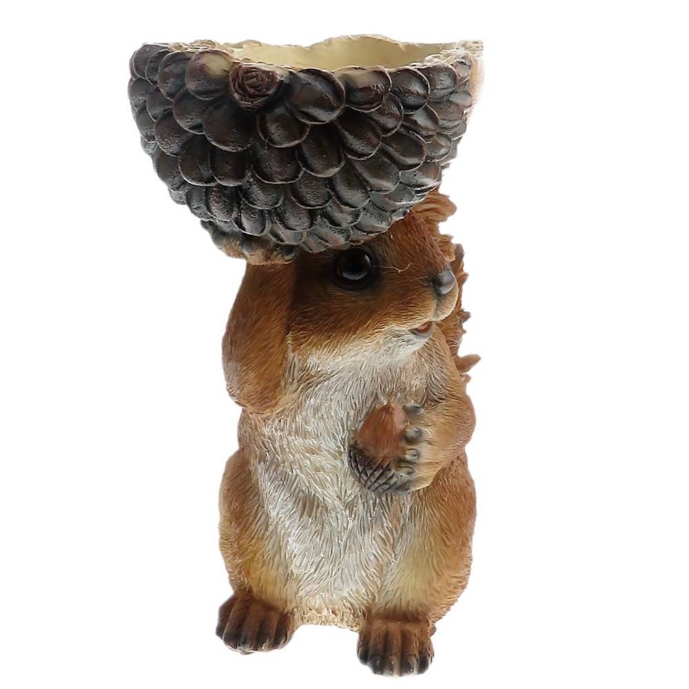 Mangeoire forme écureuil, hauteur 20 cm, oiseaux - Imagen 3