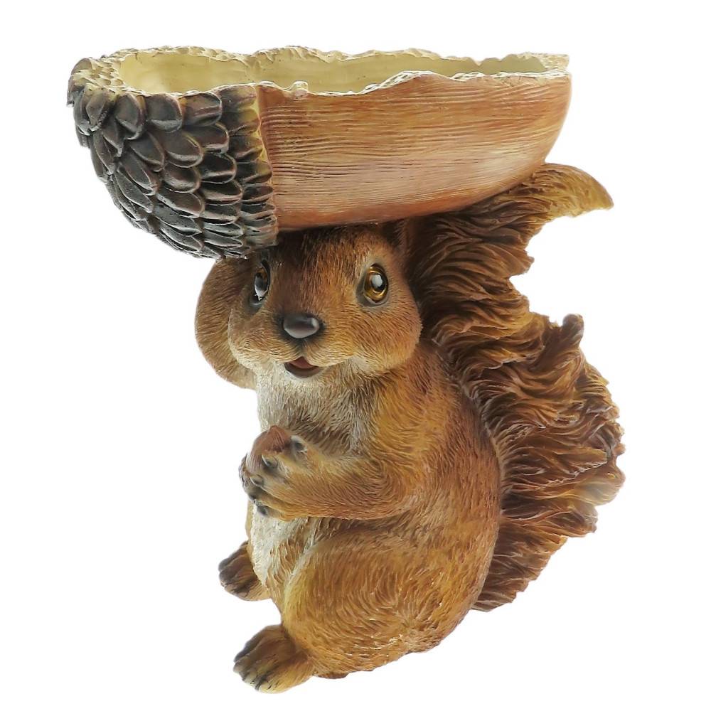 Mangeoire forme écureuil, hauteur 20 cm, oiseaux - Imagen 2
