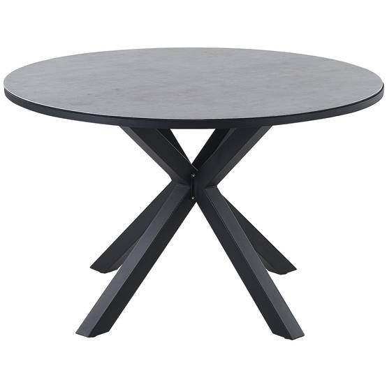 Table ronde, 4 Personnes Verre en céramique Gris MALETTO - Beliani - Image 3