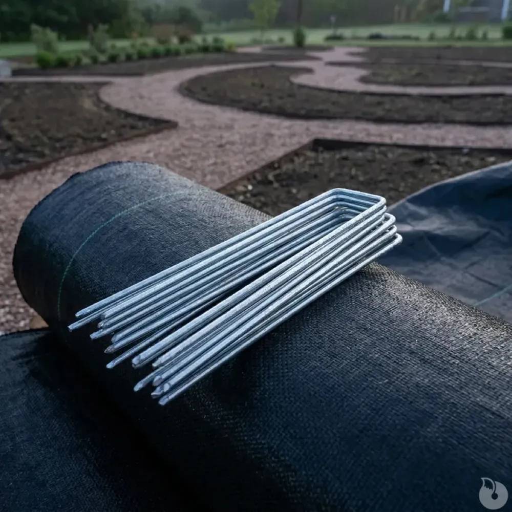 Ribimex - Lot de 10 agrafes pour toile de paillage 17 cm - Image 4
