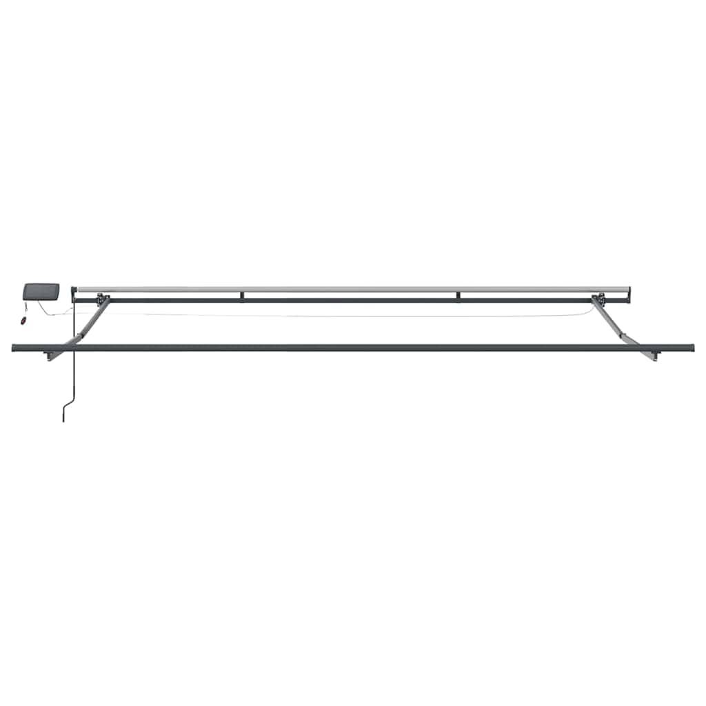 Auvent de Terrasse avec Éclairage LED Tissu Rétractable Manuel pour Jardin Multicolore 400x300 cm – ComfortXL Outdoor Living - Image 9