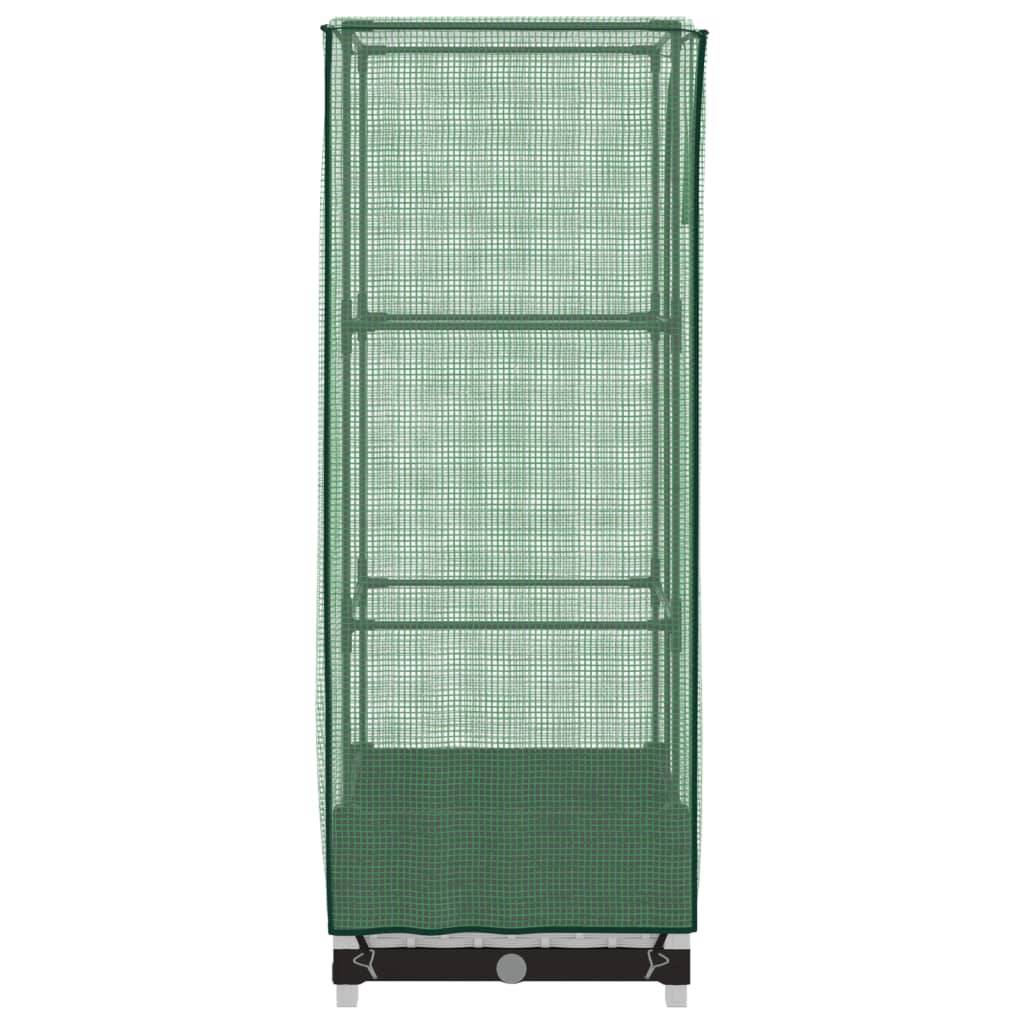 ComfortXL - Carré potager surélevé avec serre aspect rotin pour balcon terrasse Blanc 40x40cm – ComfortXL Outdoor Living - Image 5